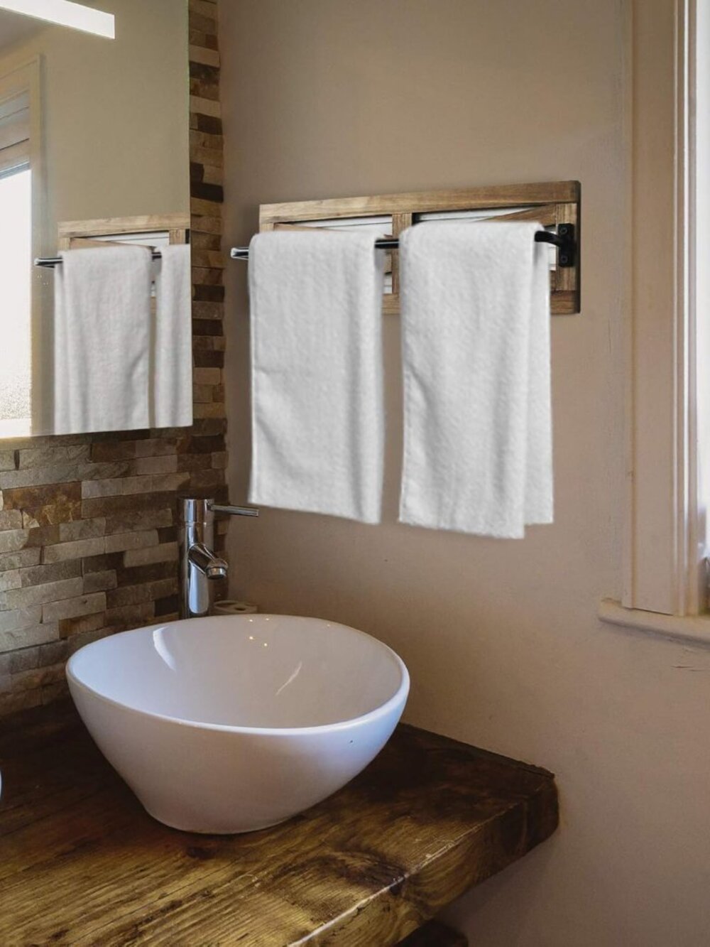 2PCS Rustic Towel Racks - Picture 6 of 7